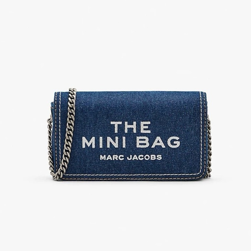 MARC JACOBS THE DENIM CHAIN MINI BAG